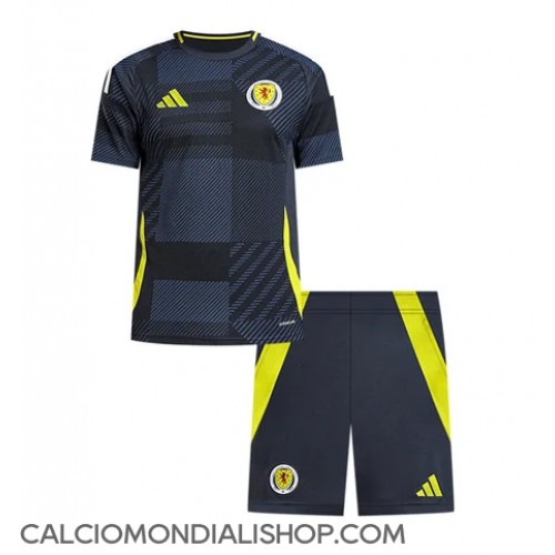 Maglie da calcio Scozia Prima Maglia Bambino Europei 2024 Manica Corta (+ Pantaloni corti)